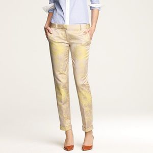 J Crew CAFÉ CAPRI IN TOILE JACQUARD